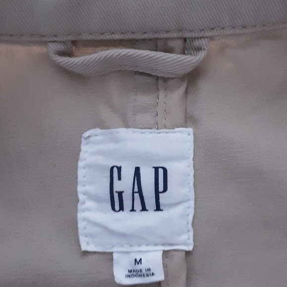 𝅺GAP coat beige tan drawstring since waist - Picture 4 of 7